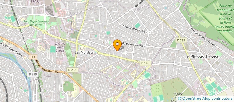 localisation de l'entreprise MADAME MONIQUE PEREIRA  LE PLESSIS-TREVISE