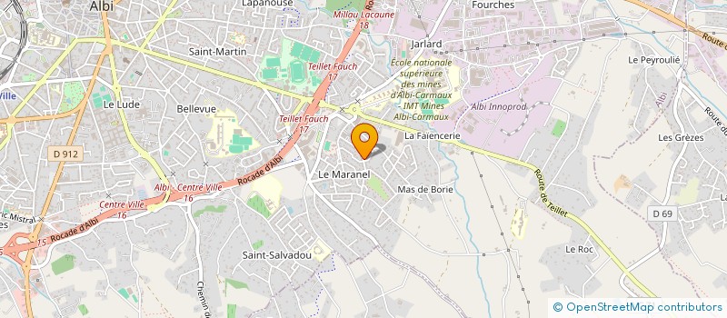 localisation de l'entreprise MADAME MONIQUE PEREZ  ALBI