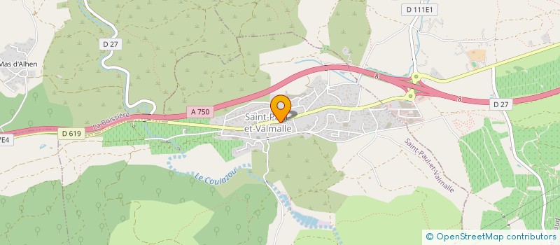 localisation de l'entreprise MADAME MONIQUE PEREZ  MONTARNAUD