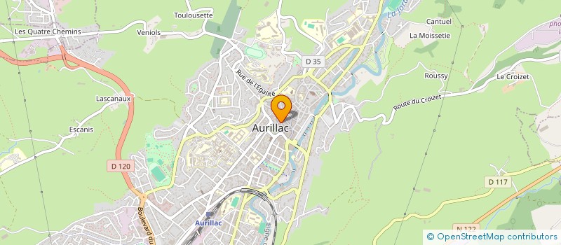 localisation de l'entreprise MADAME MONIQUE PERIER à AURILLAC