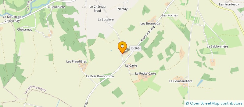 localisation de l'entreprise MADAME MONIQUE PEROU  LE PETIT-PRESSIGNY