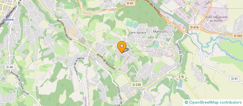 localisation de l'entreprise MADAME MONIQUE PERRIER  VIENNE