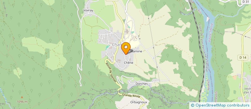 localisation de l'entreprise MADAME MONIQUE PERRIN  CHANAY