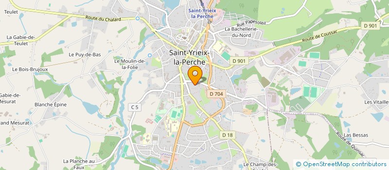 localisation de l'entreprise MADAME MONIQUE PERU  COUSSAC-BONNEVAL