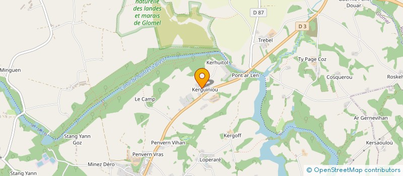 localisation de l'entreprise MADAME MONIQUE PETEL  TREMARGAT