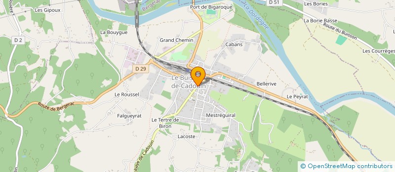 localisation de l'entreprise MADAME MONIQUE PEYROU  LE BUISSON-DE-CADOUIN