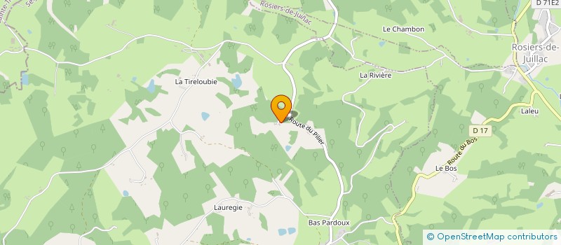 localisation de l'entreprise MADAME MONIQUE PEYROU à SEGONZAC