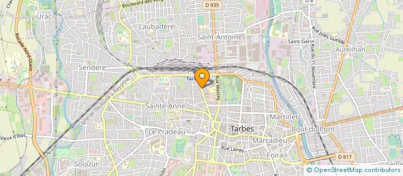 localisation de l'entreprise MADAME MONIQUE PEYRUSSIE à TARBES