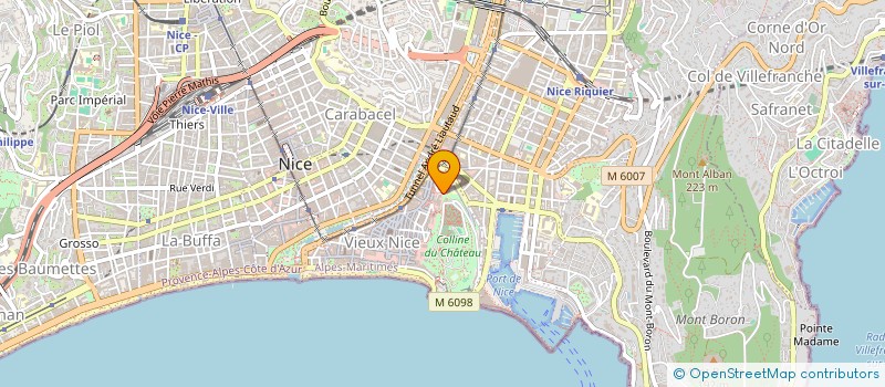 localisation de l'entreprise MADAME MONIQUE PIAGET à NICE