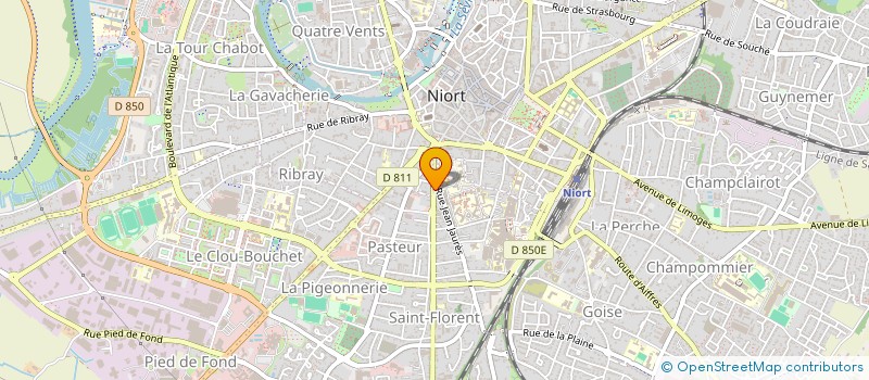 localisation de l'entreprise MADAME MONIQUE PIERRE  NIORT