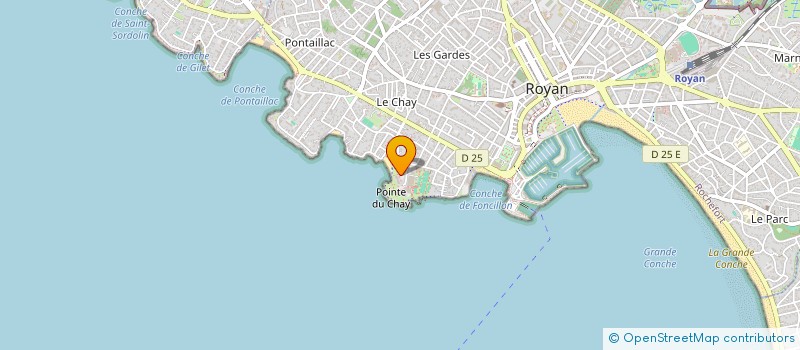 localisation de l'entreprise MADAME MONIQUE PINCON  ROYAN