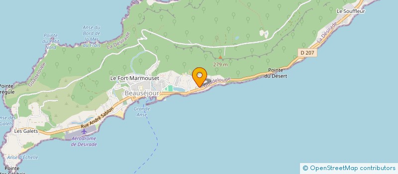 localisation de l'entreprise MADAME MONIQUE PIOCHE à LA DESIRADE