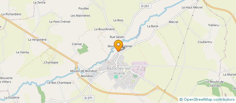 localisation de l'entreprise MADAME MONIQUE PLESSIS à BAZOCHES-SUR-HOENE