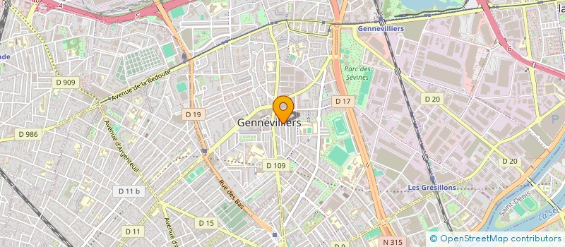 localisation de l'entreprise MADAME MONIQUE POTIER à GENNEVILLIERS