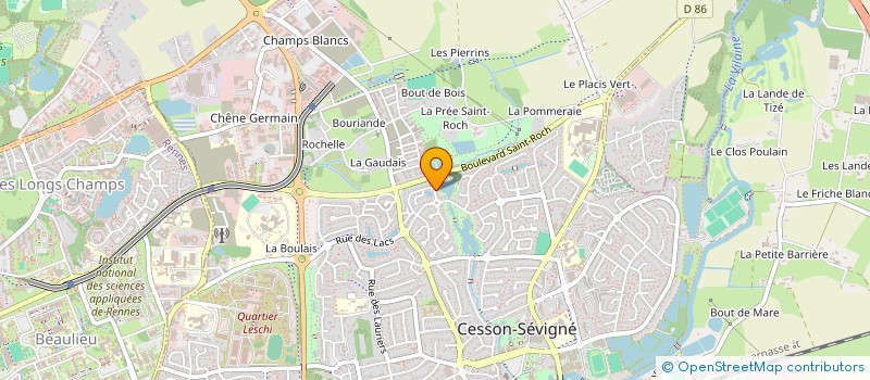 localisation de l'entreprise MADAME MONIQUE POUBANNE  CESSON-SEVIGNE