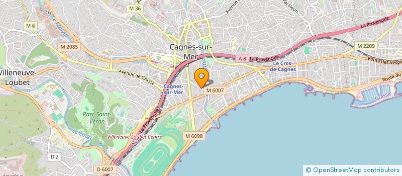 localisation de l'entreprise MADAME MONIQUE POULET à CAGNES-SUR-MER