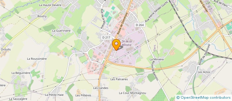localisation de l'entreprise MADAME MONIQUE POULIN à FLERS