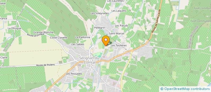 localisation de l'entreprise MADAME MONIQUE PRAYET  SERIGNAN-DU-COMTAT