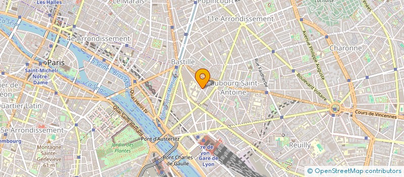 localisation de l'entreprise MADAME MONIQUE PROTON DE LA CHAPELLE à PARIS