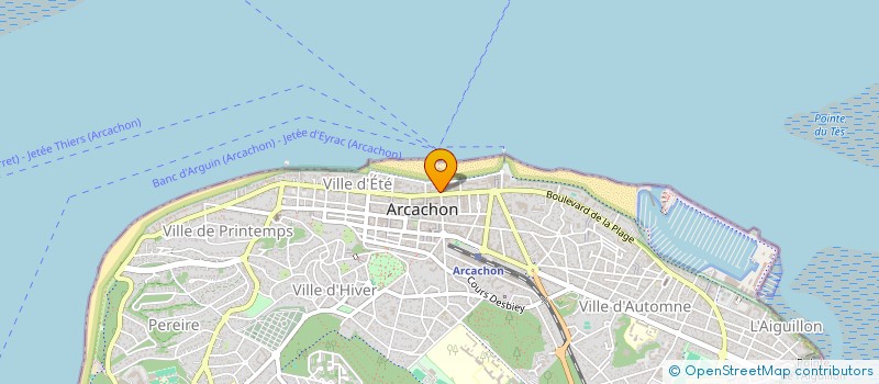 localisation de l'entreprise MADAME MONIQUE PROTOX à ARCACHON