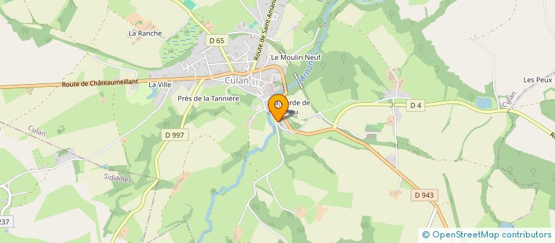 localisation de l'entreprise MADAME MONIQUE PRUDHOMME  CULAN