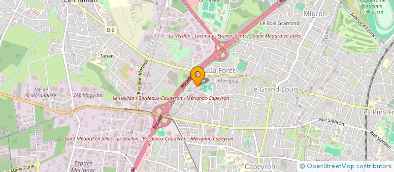 localisation de l'entreprise MADAME MONIQUE PSAILA  EYSINES