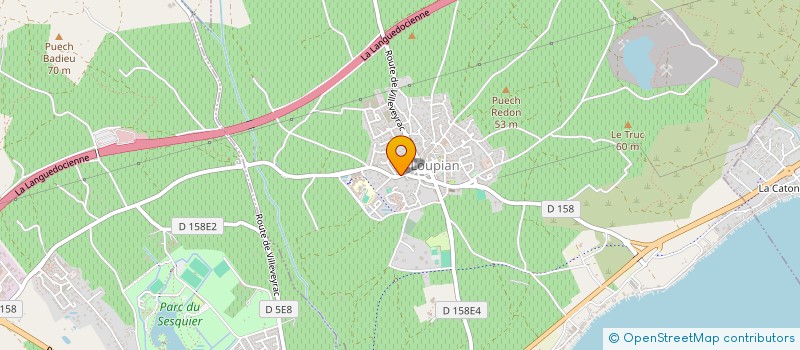 localisation de l'entreprise MADAME MONIQUE PUCCETTI  LOUPIAN