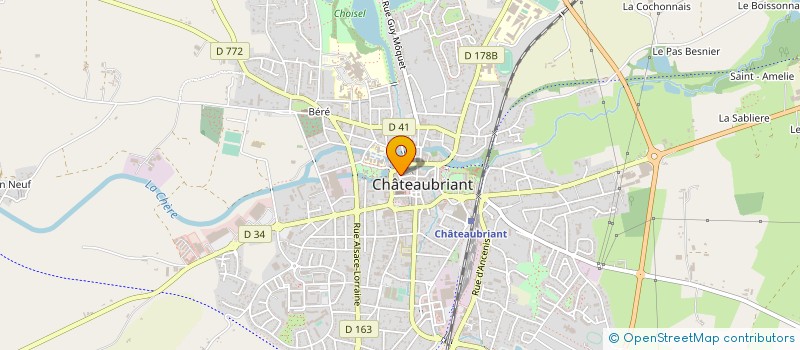 localisation de l'entreprise MADAME MONIQUE QUITTE  CHATEAUBRIANT