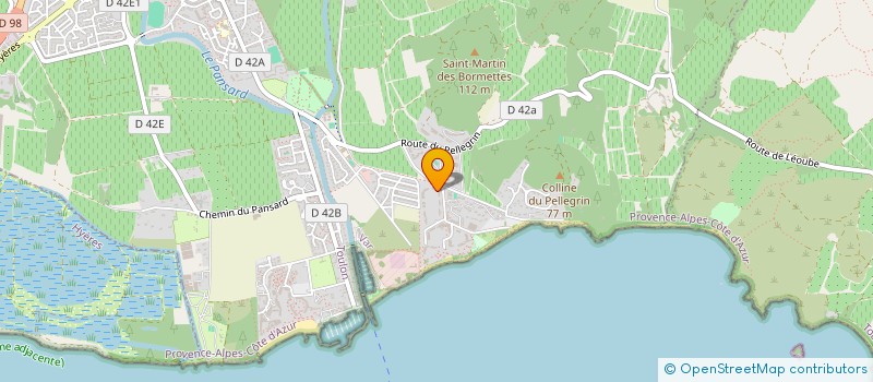 localisation de l'entreprise MADAME MONIQUE QUOEX  LA LONDE LES MAURES