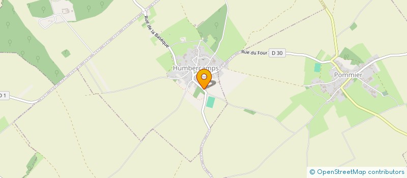 localisation de l'entreprise MADAME MONIQUE RADENNE  HUMBERCAMPS