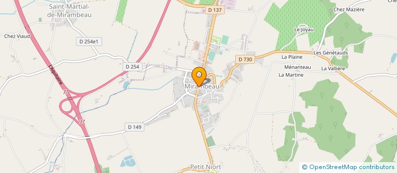 localisation de l'entreprise MADAME MONIQUE RAMEAU  LA REOLE