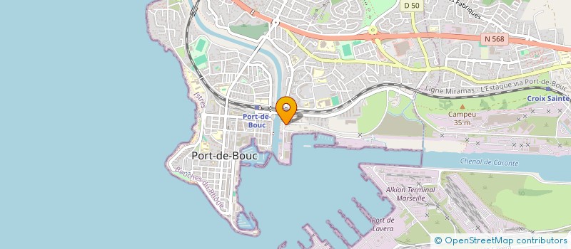 localisation de l'entreprise MADAME MONIQUE RAOUX  PORT-DE-BOUC