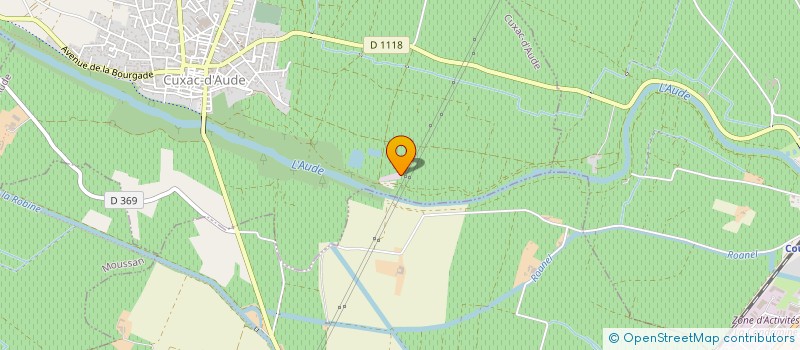 localisation de l'entreprise MADAME MONIQUE RAYNIER  CUXAC D'AUDE