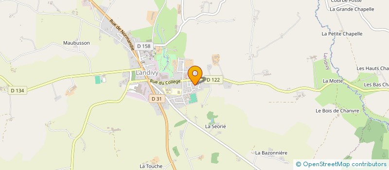 localisation de l'entreprise MADAME MONIQUE REBILLARD à LANDIVY