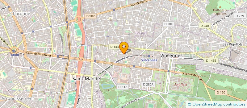 localisation de l'entreprise MADAME MONIQUE REMONDIERE à VINCENNES