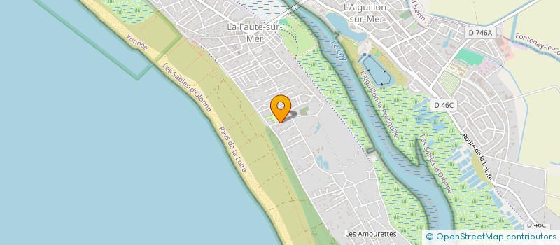 localisation de l'entreprise MADAME MONIQUE RENAUD à L'AIGUILLON-LA-PRESQU'ILE