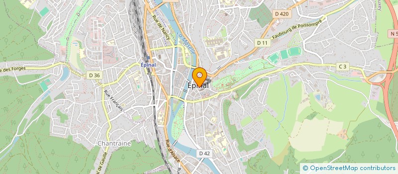 localisation de l'entreprise MADAME MONIQUE REZER à EPINAL