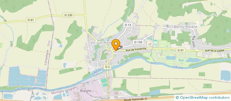 localisation de l'entreprise MADAME MONIQUE REZNIKOFF à VIC-SUR-AISNE