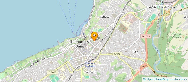 localisation de l'entreprise MADAME MONIQUE RIBOULET à THONON-LES-BAINS