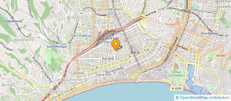 localisation de l'entreprise MADAME MONIQUE RIBOULET à NICE