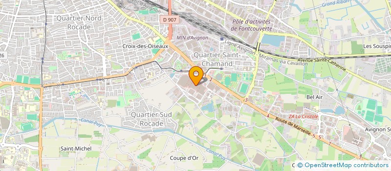 localisation de l'entreprise MADAME MONIQUE RICHIE  AVIGNON