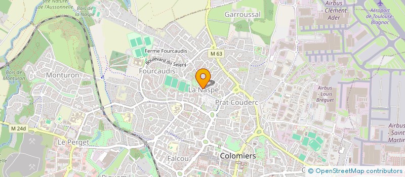 localisation de l'entreprise MADAME MONIQUE RIGAL à COLOMIERS