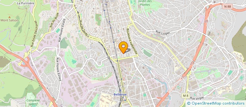 localisation de l'entreprise MADAME MONIQUE ROBERT  SAINT-ETIENNE