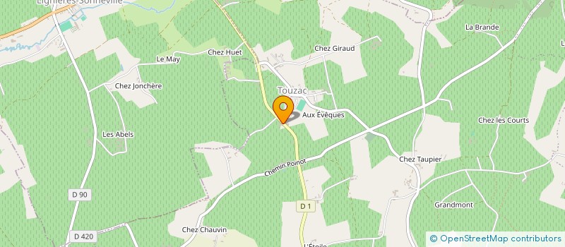 localisation de l'entreprise MADAME MONIQUE ROCHEREAU à BELLEVIGNE