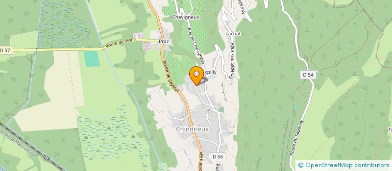 localisation de l'entreprise MADAME MONIQUE RODET  CHINDRIEUX