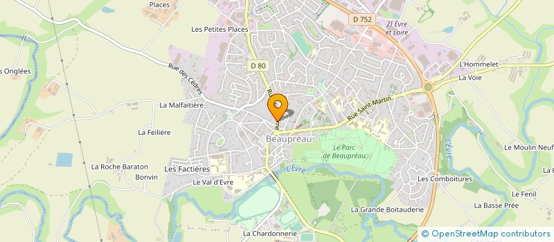 localisation de l'entreprise MADAME MONIQUE ROHARD à BEAUPREAU-EN-MAUGES