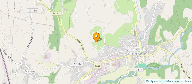 localisation de l'entreprise MADAME MONIQUE RONJAT  SAINT DONAT SUR L'HERBASSE