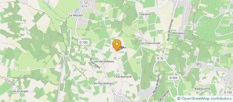 localisation de l'entreprise MADAME MONIQUE RONY  CHARNAY