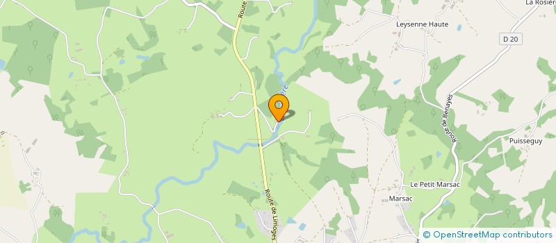 localisation de l'entreprise MADAME MONIQUE ROUGERIE  LUBERSAC