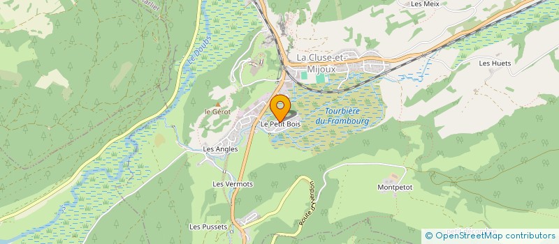 localisation de l'entreprise MADAME MONIQUE ROUSSILLON  VUILLECIN